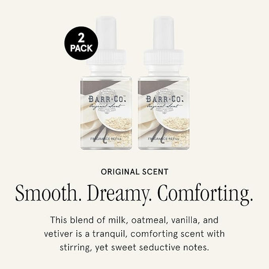 Pura & Barr-Co. Home Scent Refill - Smart Home Air Diffuser Fragrance - Up to 120-Hours of Premium Fragrance per Refill - Household Essential - Clean & Safe Diffuser - 2 Pack, Original Scent