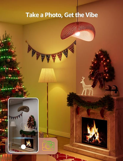 Lepro B1 AI Smart Light Bulbs - WiFi & Bluetooth RGBWW Color Changing LED Bulb Works with Alexa & Google Assistant, Personalized Al Lighting Designer, AI Voice Control, Music Sync, 2.4GHz Only, 8 Pack