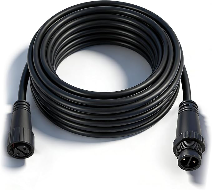 16 ft Weatherproof Extension for Philips Hue Outdoor Low Voltage Lights | Compatible with Lily Spot/XL Spot, Calla Pedestal, Econic Pathway & Amarant Light Bar - Requires hue Bridge