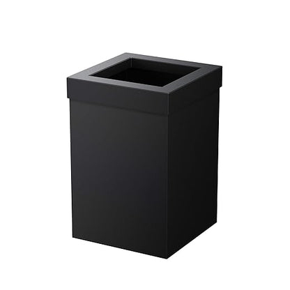 Gatco Small Bathroom Trash Can With Lid, Square 3 Gallon Stainless Steel Wastebasket, Under Sink, Matte Black, For Bathroom, Bedroom, Office (1915)