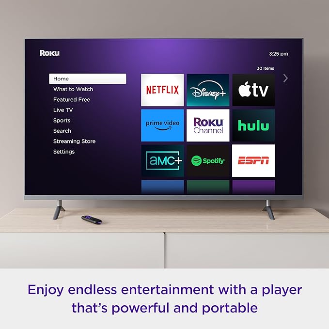 Roku Streaming Stick 4K + Roku Indoor Camera - Home Security - 1-Pack
