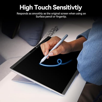Magnetic Privacy Screen Compatible with 13.8 Inch Surface Laptop 7, Removable Anti-Glare Blue Light Laptop Shield Filter Black Film Security Private