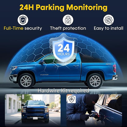 Front and Rear Dash Cam for Truck: 4K+1080P Dual Dash Camera for Pickup Ford F150 F250 Ram 1500-5G WiFi Quick Video Access 15-Min Install Record Every Moment for Accident Evidence by Befumly