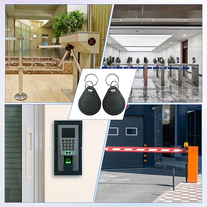 JOJOCY 50 PCS 13.56MHz MFR Ultralight C ULC Key Fobs, NFC Tags, ISO14443A RFID Access Control Key Cards for Smart Door Locks (Black)