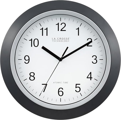 La Crosse Technology WT-3129B 12 Inch Atomic Analog Wall Clock, Black (Pack of 5)