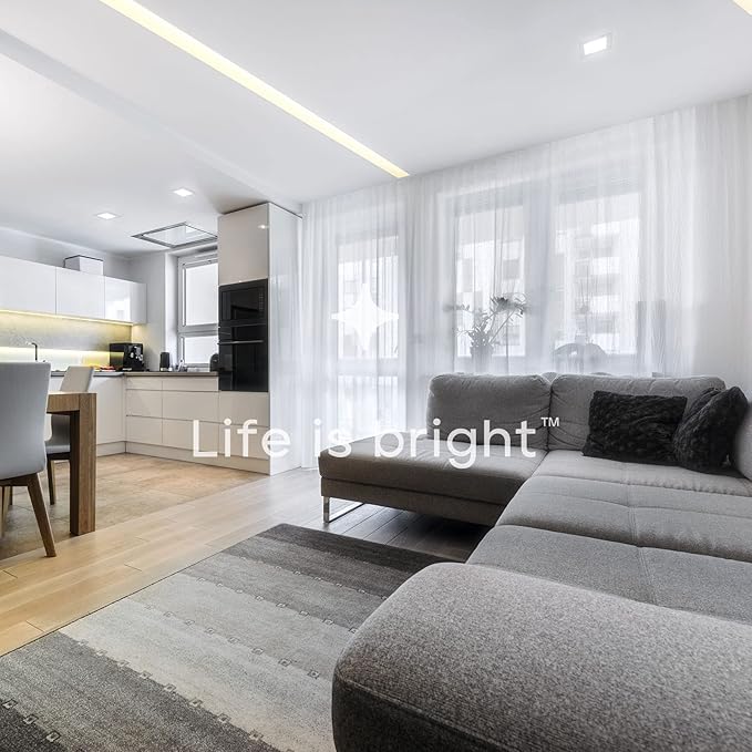 LUXRITE 6 Inch Square LED Recessed Ceiling Light with Junction Box, 18W, 5CCT Selectable 2700K/3000K/3500K/4000K/5000K, 1800LM High Brightness, Dimmable Canless Downlight, Wet Rated, IC Rated, ETL