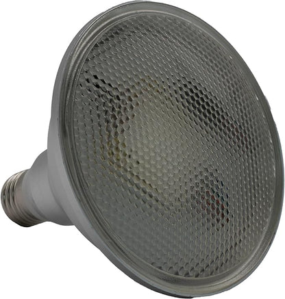 Jaspertronics™ PAR38 30W Color Changing LED Floodlight Smart Light Bulb with Voice Control or IR Remote Control. E27 Base Perfect for Lawn, Landscape, and Parties!
