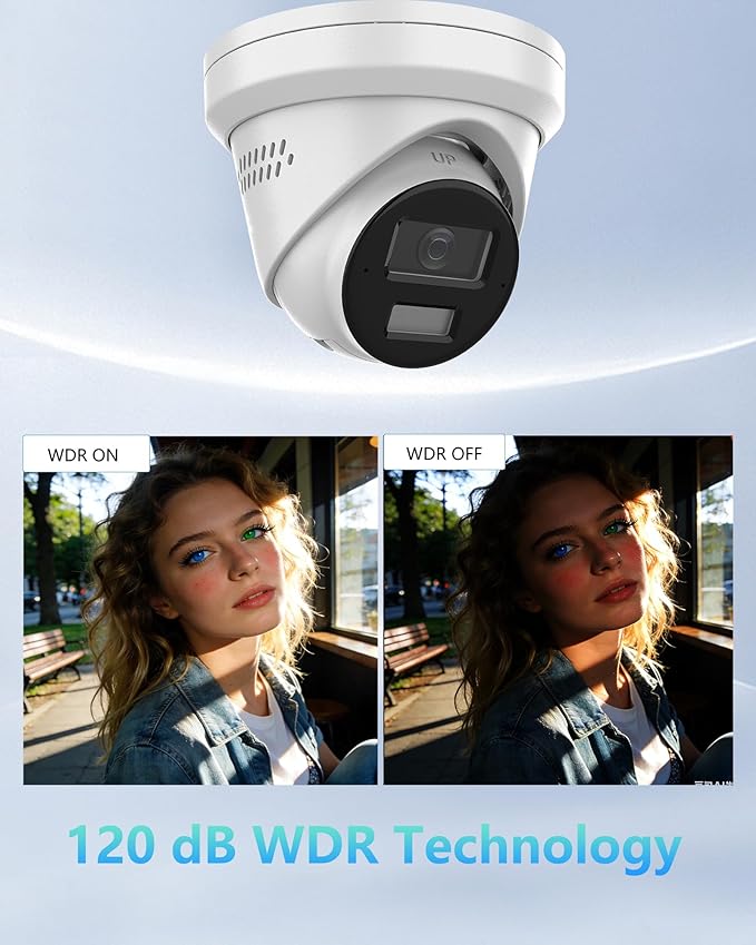 DS-2CD2383G2-LI2U/SL Hik AcuSense 4K 8MP Turret Camera,PoE IP Cameras, Smart Hybrid Light, Human/Vehicle Detection, 120dB WDR, IP67, H.265+,2.8mm, Upgrade DS-2CD2383G2-IU