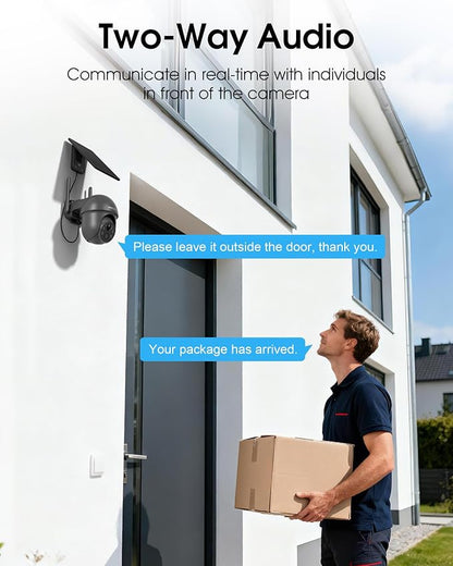 ARCCTV Solar Security Cameras Outdoor Wireless WiFi 4MP 2.5K Grey(4 Pack)