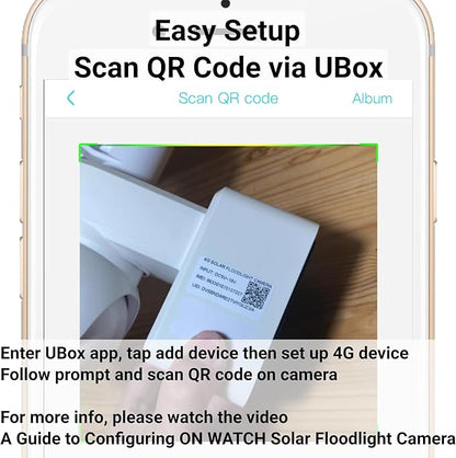 4G LTE No Wi-Fi 24/7 Recording Solar Floodlight Security Camera Outdoor Wireless, Motion-Activated Notification/Floodlight/Siren, Pan/Tilt, 2K HD Live View/Talk, Free 128GB Storage & SIM Card