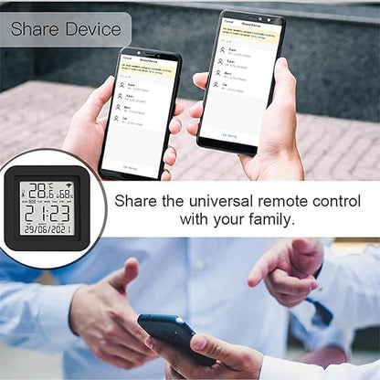 Usmile Smart WiFi Temperature Humidity Sensor with IR Remote Control for Home Automation, Compatible with Alexa, Google Assistant, Tuya, SmartThings