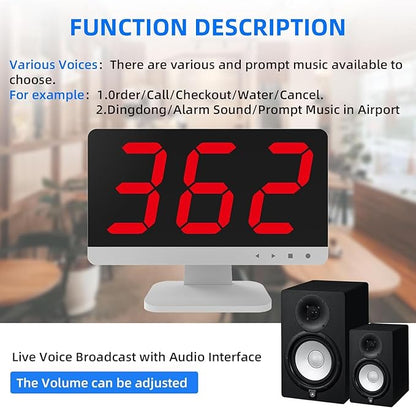Nurse Call System,1 Display Receiver for Medical Clinic Nurses Station Home Hospital Assisted Living