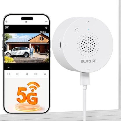 owltron 2K Window Camera, 5G & 2.4GHz WiFi Indoor Cameras for Home Security with Al Color Night Vision, Human/Motion Detection, Real-Time Alerts, Anti-Glare, Easy & Quick Install, 24/7 Recording
