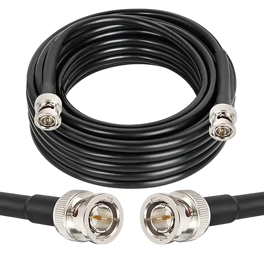 XRDS -RF 12G SDI Cable 20FT, SDI Video Cables 3G/6G/12G 75ohm BNC Male Cable Supports HD-SDI/3G/6G-SDI/4K/8K for Video Security Camera SDI Converter