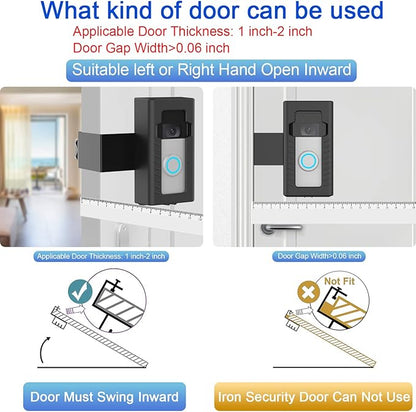 AOZTSUN Anti-Theft Adjustable Video Doorbell Mount Compatible with Ring/Blink Wireless Video Doorbell, Mounting Bracket Accessories for Houses, Apartments, Not for Security Door