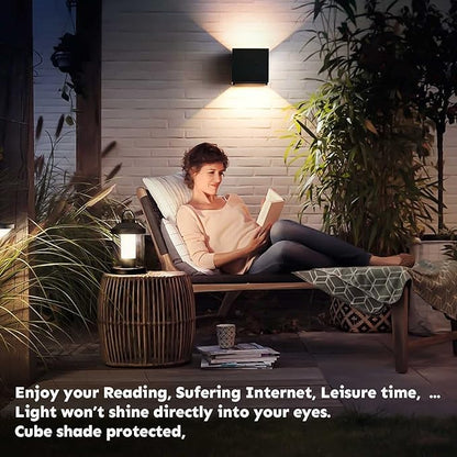 Outdoor Wall Lights Modern 20W LED Wall Pack Light Adjustable Up Down Light Beam Waterproof Outdoor Sconces Wall Lighting for Porch Patio Outdoor Porch Light 4.7 in. 3000K