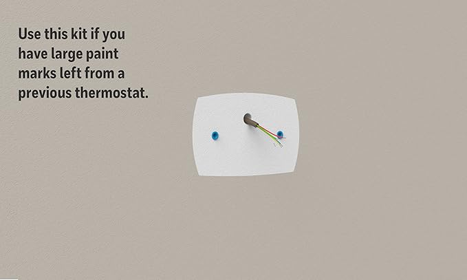 Honeywell Home Large Cover Plate & Electrical Box Adaptor for T-Series Thermostats (THP2400A1080), White