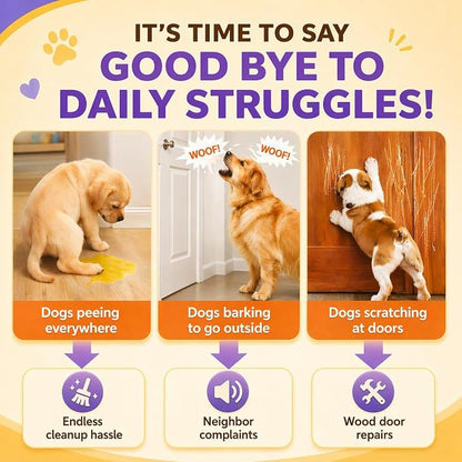 ChunHee Bells for Dog Training to Go Outside - Dog Door Bell with 36 Custom Sounds | Bell for Dogs to Ring to Go Potty | 5 Adjustable Volume(0-115dB) | Teach Puppies to Signal to Go Outside