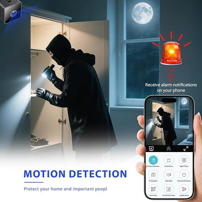 2026 Mini Wireless Security Camera 1080P HD Small Magnetic Home WiFi Micro Camera Nanny Cam with Motion Detection Cloud & SD Storage Night Vision Tiny Cameras Wide Angle for Home Baby Office Indoor