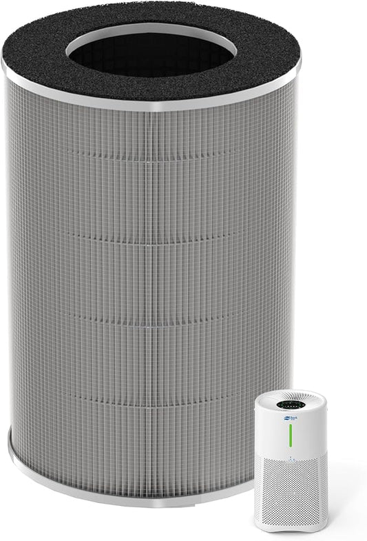 Berk D3S Replacement Filter, H13 True HEPA 5-Stage Filtration Air Purifier Filter, Removes Pet Hair/Dust/PM2.5, Compatible with D3S Series Air Purifiers for Home Bedroom Large Room