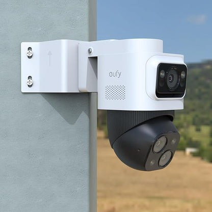 Corner Mount Bracket Compatible with eufy PoE NVR Security System S4 Max,eufyCam S4 and eufy PoE Bullet-PTZ Cam S4 Camera (White)
