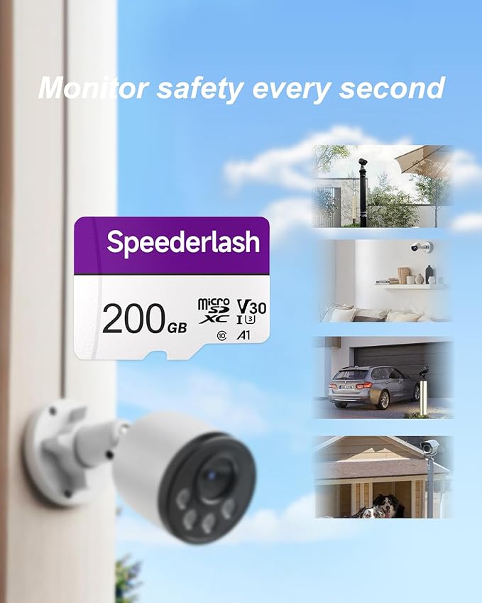 Micro SDXC Memory Card Speederlash (200GB-1pk)