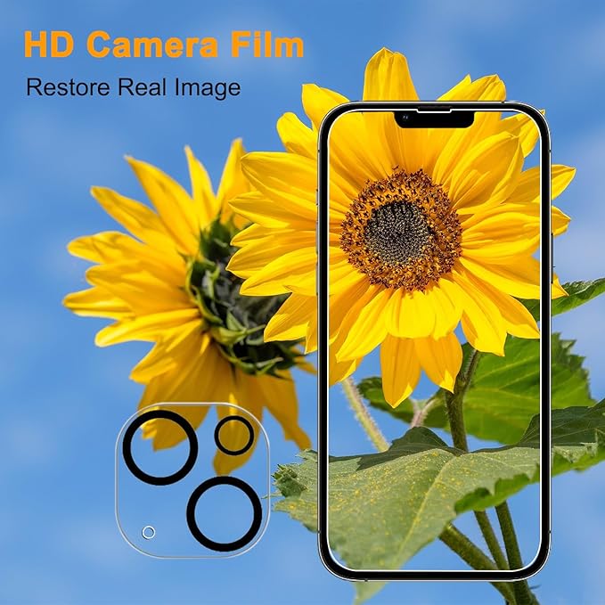 PEHAEL 3+3 Pack for iPhone 13 Mini Privacy Screen Protector with Camera Lens Protector Full Coverage Anti-Spy Tempered Glass Film 9H Hardness Easy Installation Bubble Free [5.4 inch]