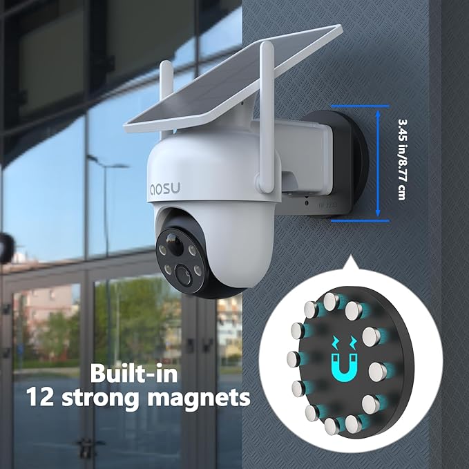 Magnetic Mount Compatible with eufy Security Solocam S340/E30/E42/4G LTE Cam S330/ E330 (Professional) Camera (Black)