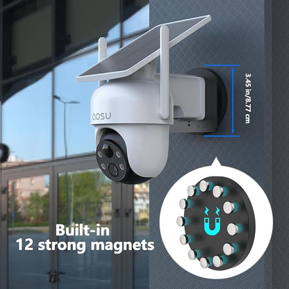 Magnetic Mount Compatible with eufy Security Solocam S340/E30/E42/4G LTE Cam S330/ E330 (Professional) Camera (Black)