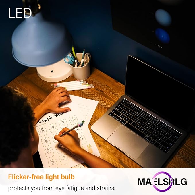 Maelsrlg R14 LED Bulb 4W(40W Equivalent) Mini Reflector Flood Light Bulbs 2700K Soft White, Curio Cabinet Light Bulb, Non-Dimmable, E26 Base Short Light Bulbs, 4-Pack