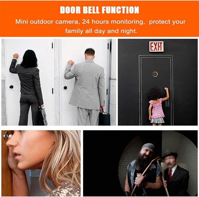 Digital Peephole Viewer Doorbell Mini HD Smart Security Camera 3.5 inches Indoor LCD Screen
