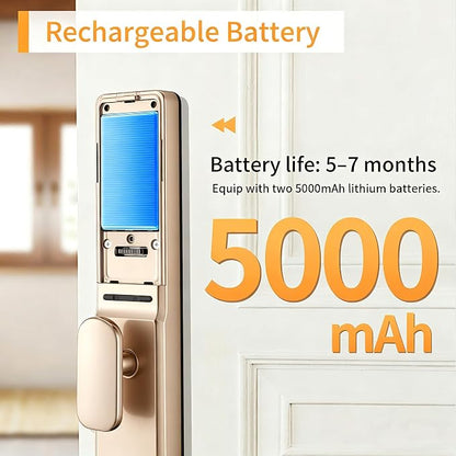EIYSIE Video Smart Lock with Camera & Doorbell, 8-in-1 WiFi Keypad Deadbolt