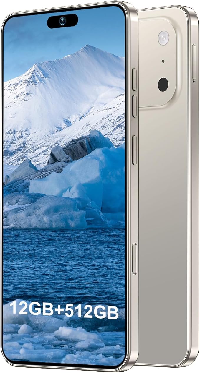 17PM Smartphone: Snapdragon 8 Gen 3, 12GB RAM + 512GB Storage, 7000mAh Battery, 6.99-inch Display, 68MP+108MP Camera, Android 15, 5G, Dual SIM - Superior OS Outperforms Competitors (Gray)