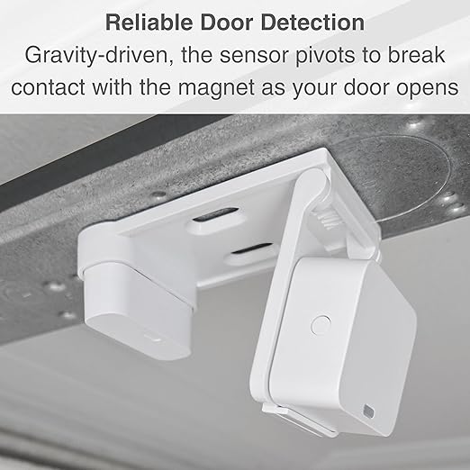 Garage Door Bracket for SimpliSafe Alarm Entry Sensors - Sensor Not Included - Easy Installation Garage Door Security Accessory (2 Pack)