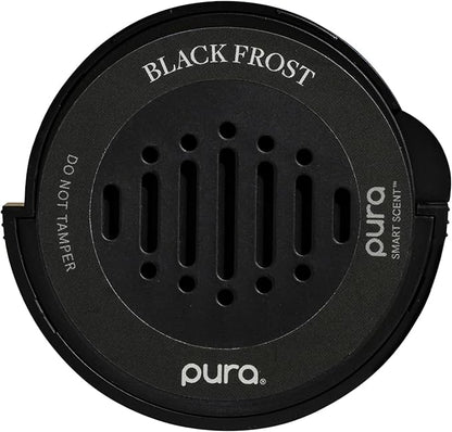 Pura Car Scent Refill - Fragrance for Pura Car Diffuser - Clean & Safe Luxury Diffuser Scent - Long-Lasting Fragrance for 30 Days of Aroma - Spring & Summer Household Essential - Black Frost