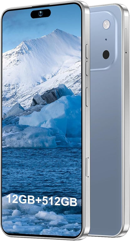 17PM Smartphone: Snapdragon 8 Gen 3, 12GB RAM + 512GB Storage, 7000mAh Battery, 6.99-inch Display, 68MP+108MP Camera, Android 15, 5G, Dual SIM - Superior OS Outperforms Competitors (Blue)