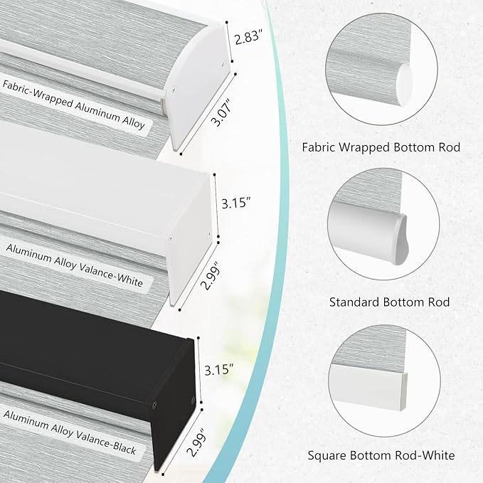 Aprilsmart Motorized Blinds with Remote,Light Filtering Motorized Roller Shades Work with Apple Homekit,Alexa,SmartThings,Google Home,Customize Blinds(Essential GREY-69)
