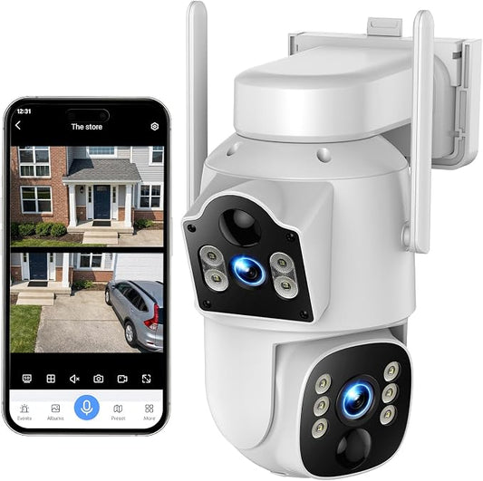 VOOPEAK Cellular Security Camera with Dual Lens SIM Card
