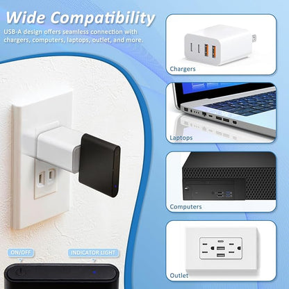 Smart Bridge, Hub for Motorized Blinds Compatible with Alexa Google Home & Tuya App, Voice Control, Timer Scheduling, WiFi Gateway for Smart Shades Automation
