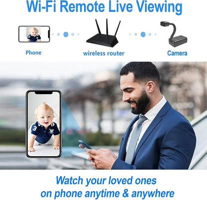 W-GN WiFi Indoor Security Camera with Adjustable Viewing Angles