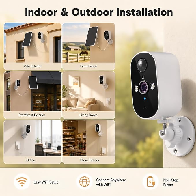 XVIM 2K Security Cameras Wireless Outdoor,Wireless Camera Outdoor