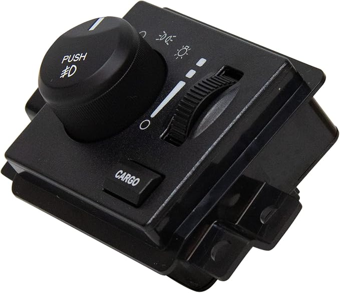 TRQ Headlight Switch Compatible with 2005-2010 Dodge Dakota 2007-2009 Durango 2006-2009 Ram 1500 Ram 2500 Ram 3500 2008-2010 Ram 4500 Ram 5500 2006 Mitsubishi Raider 2011 Ram