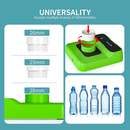 Travel Humidifier, Portable Humidifier for Plants, Bedroom, Office, Hotel or Car, Battery Operated Mini Cool Mist Humidifiers, Quiet 23dB, Auto-off, Night Light & BPA-Free, Grass-Green