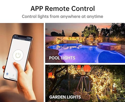 Smart Wi-Fi Light Switch, 2 Channels Linptech Wireless Relay Switch Tuya App Remote Control Voice Control Home Automation Timer Compatible with Alexa for LED Ceiling Pull Chain Light