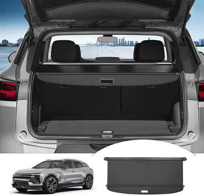 Powerty Retractable Cargo Cover for 2026 2025 2024 Chevrolet Blazer EV/Honda Prologue, Canvas Texture Trunk Cover Privacy Screen Rear Security Shade for Accessories