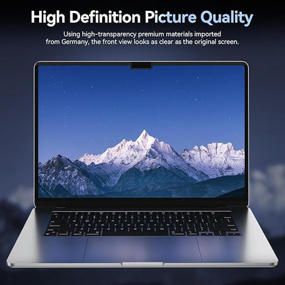 Magnetic Privacy Screen Protector Compatible with MacBook Air 15 Inch (2023-2026, M2 M3 M4 M5), Removable Anti Spy Blue Light Glare Shield Film Laptop Privacy Filter for Apple Mac Air 15.3
