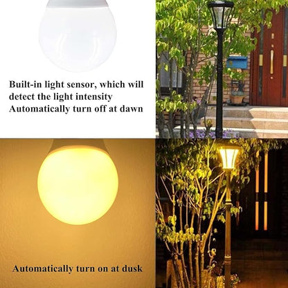 Taysing LED 40W Equivalent Smart Light Sensor Bulb, 5W 500lm E26 Soft White 4 Pack, Dusk to Dawn Light Bulbs for Indoor/Outdoor Use