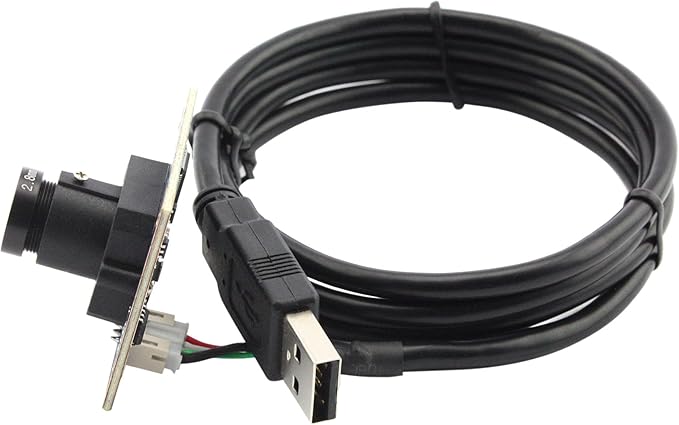 ELP 8mp usb Camera Module 2448p Webcam Board 2.8mm Wide Angle Lens Web Cam Smart Embedded Camera IMX179 4k usb webcam module,8megapixel HD Industrial Laptop USB Camera for Windows/Linux/Android/mas Os