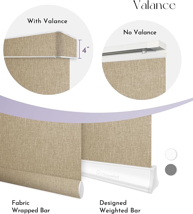 Graywind Motorized Sliding Panels Blackout Compatible with Alexa Google Smart Panel Track Blinds Remote Shades for Patio Sliding Door, Custom Size (Coffee)