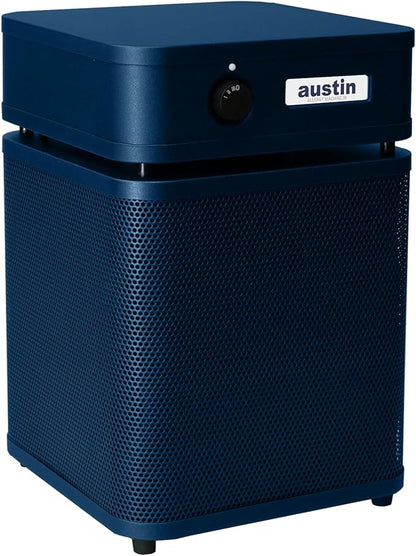 Austin Air HealthMate Plus Junior Air Purifier Midnight Blue - Advanced 4- Stage Filtration Air Purifiers For Home with Activated Carbon & Zeolite - Ideal as Air Purifiers for Bedroom, Model A250